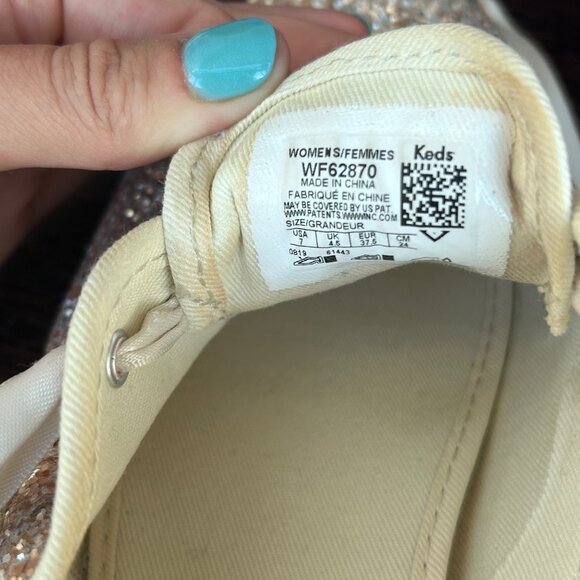 Keds for Kate Spade gold glitter sneaker (7) - Picture 4 of 5